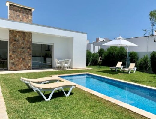 Villa Aycha avec piscine privée — 6 personnes — Temlel, Djerba